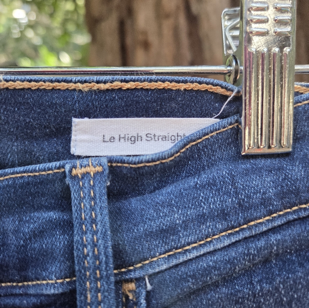 FRAME Denim Le High Straight Jeans Size 23 - Picture 5 of 9